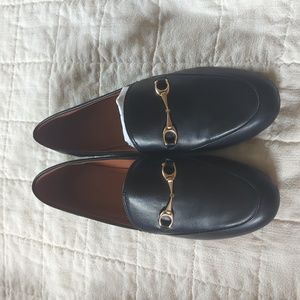 Coach Haley leather bit loafer black